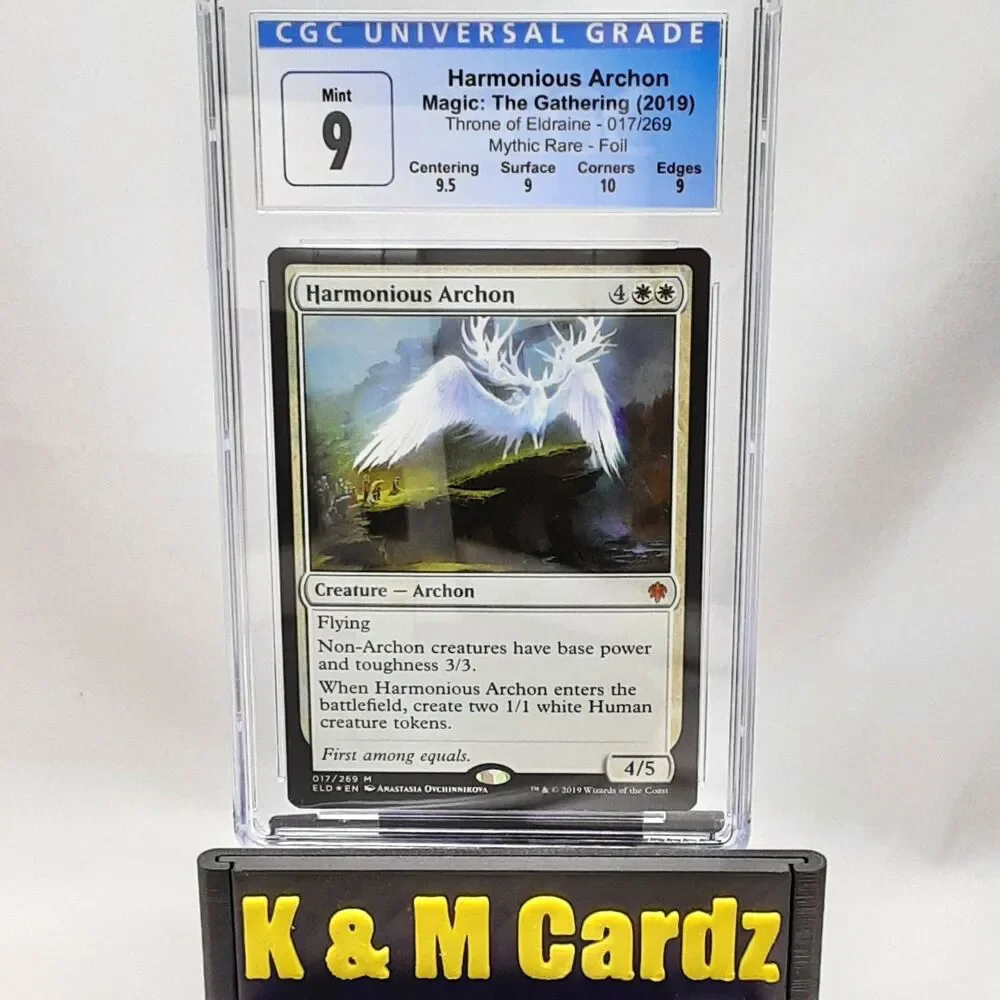 MTG - Throne of Eldraince - Harmonious Archon - Foil - Graded - CGC 9